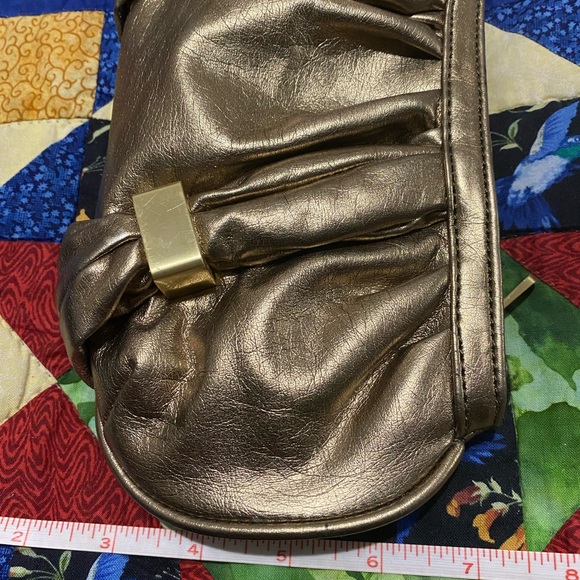 Botkier Bronze-Gold Leather Clutch Wristlet - Picture 13 of 16